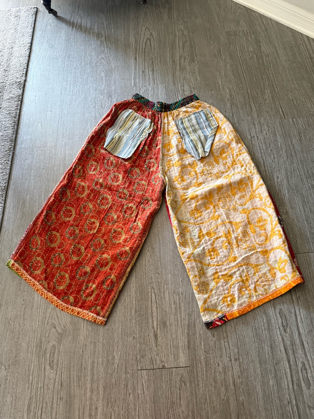 Kantha Patchwork Pants NWT - Picture 11 of 13